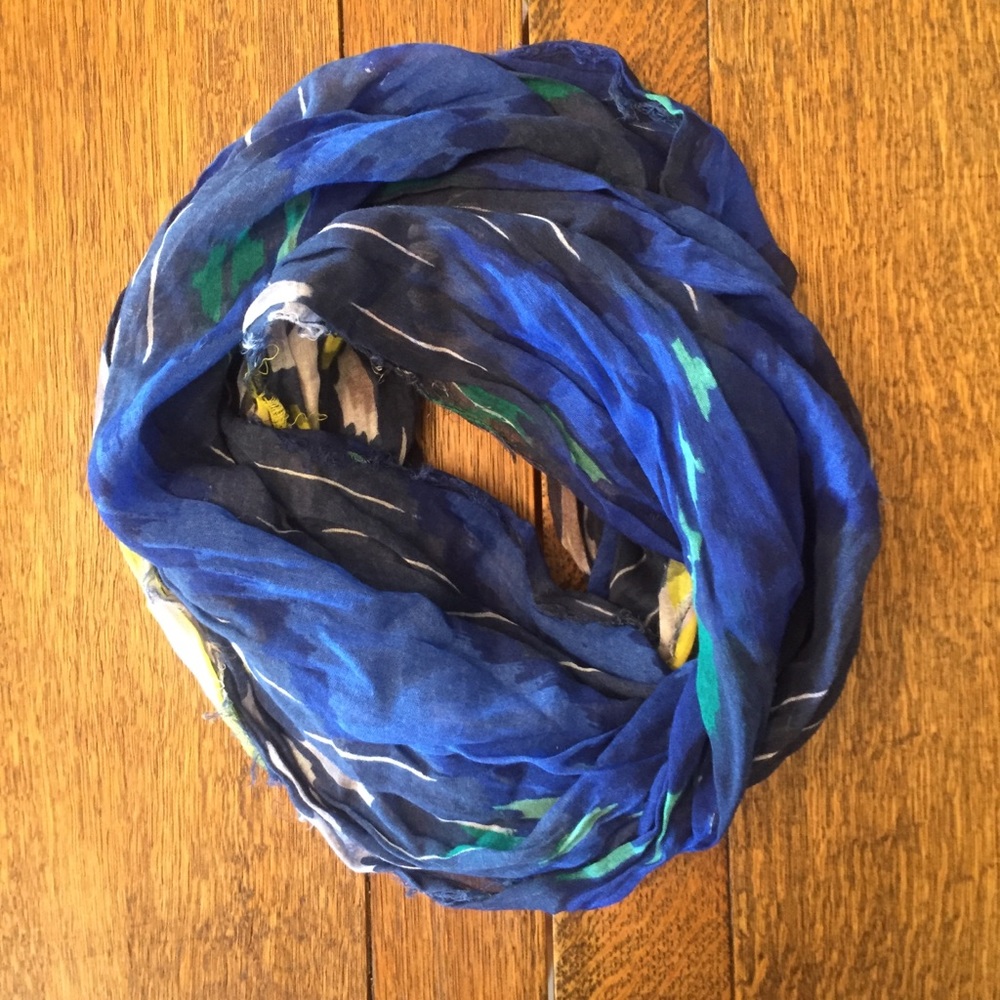 Blue Infinity Scarf
